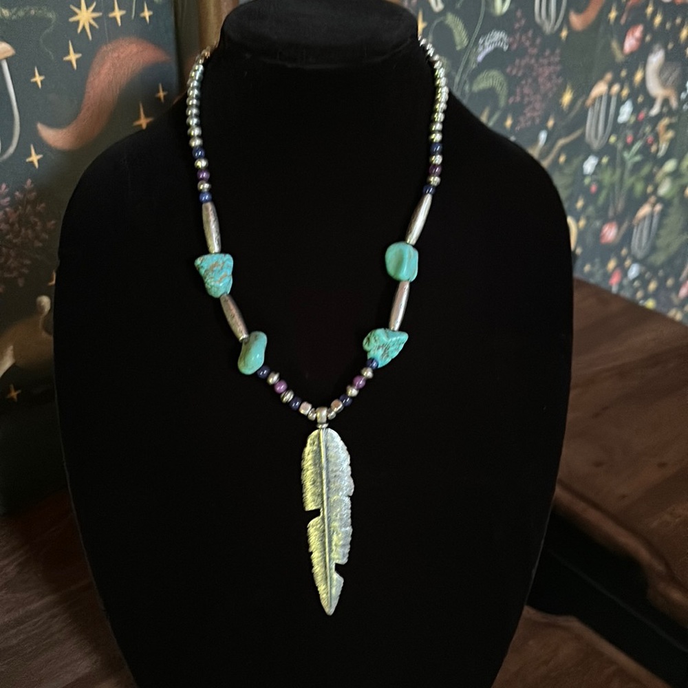 Lucky brand turquoise necklace
